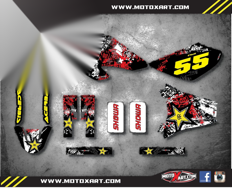 Honda XR 80 (2001-2004) Stickers Decals Custom Graphic Kit GRAFFITI STYLE