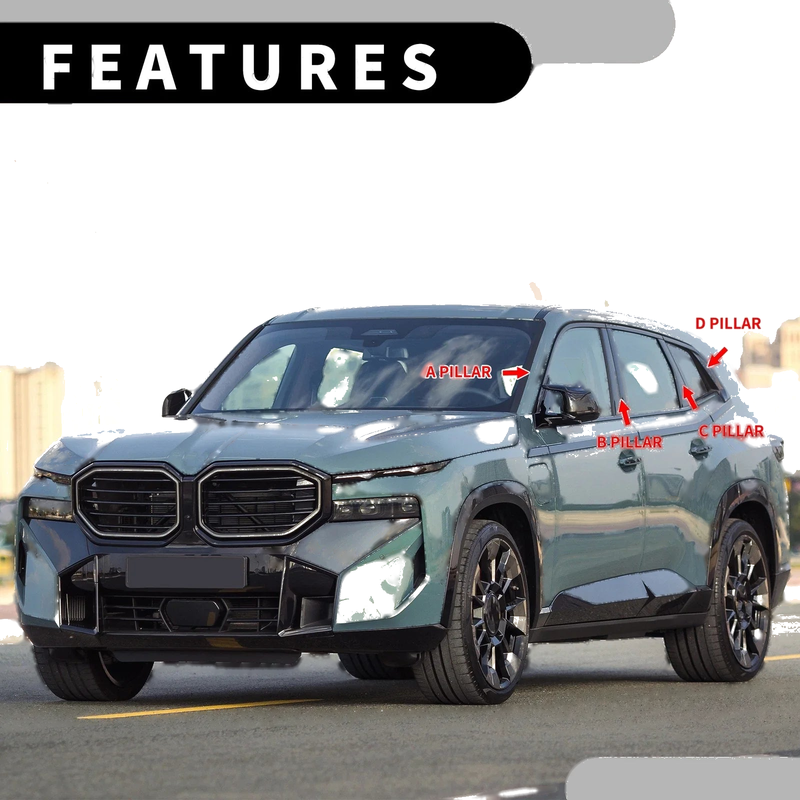 Honda CR-V 6pcs Black Carbon Fiber Car Pillar Window Trim Cover (2017-2022)