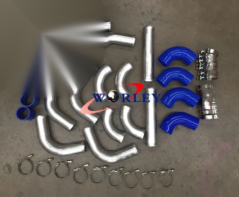 2.5" Aluminum Universal Intercooler Turbo Piping Kit