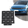 Window Buttons Golf V Passat Sticker Set Black Overlay