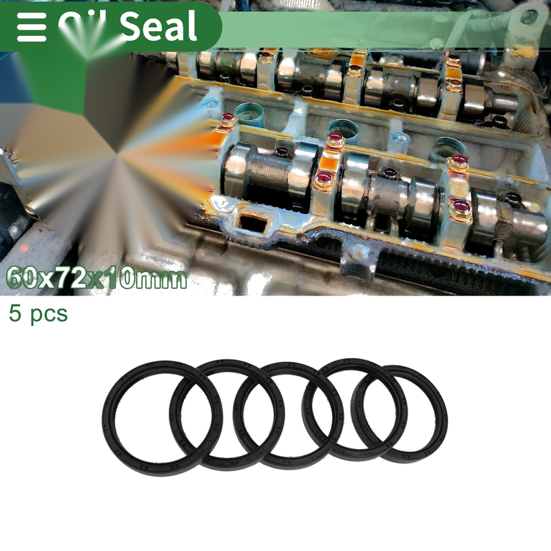 Make Model Oil Seal 60x72x10mm Seal Ring Rotary Shaft Seal NBR Rubber
