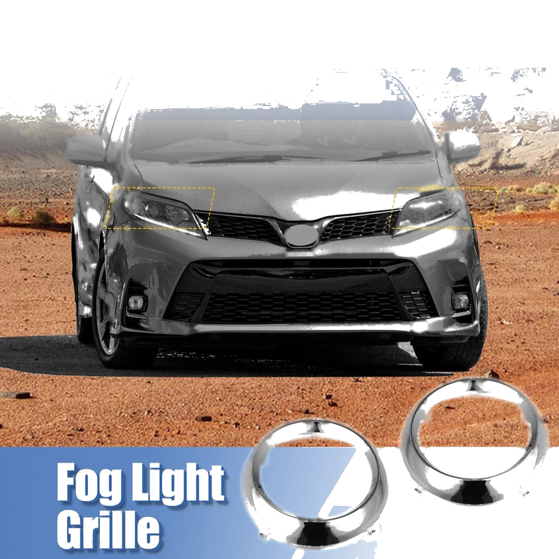 Toyota Sienna Front Fog Light Grille Covers (2011-2020)