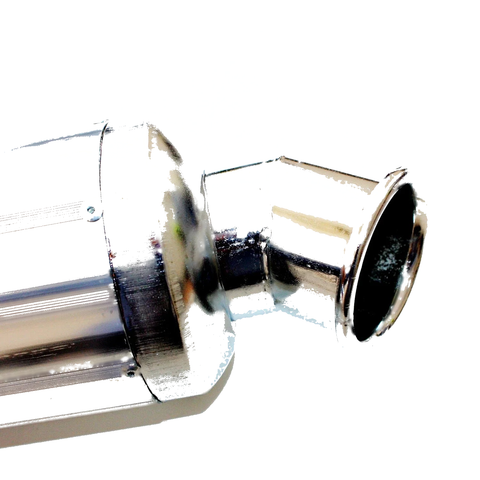 150cc 250cc Quad ATV 460mm Silver Alloy Exhaust Muffler + Clamp