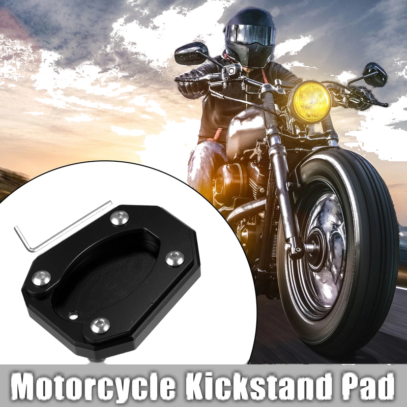 Kawasaki Zx4rr 1 Set Kickstand Side Stand Plate Pad Black (2023–2023)