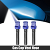 3 x Motorcycle Fuel Gas Tank Cap Tube Air Vent Breather Valve Hose Tube Blue