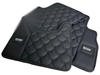 Mercedes Benz G-Class W463 Black Leather Floor Mats (2018-2023)