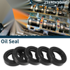 Oil Seal NBR Rubber 25x40x10mm Black 5Pcs