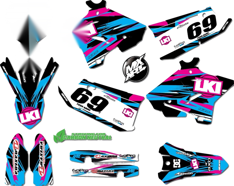 Yamaha YZ 125 Custom Graphics Decal Kit (2015-2021)