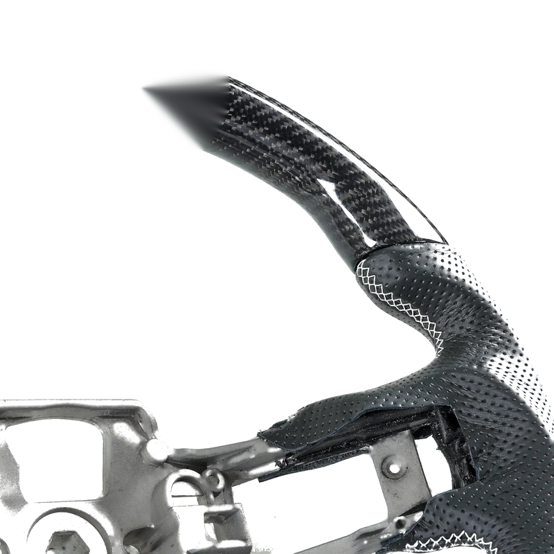 Ford Mustang Steering Wheel, Carbon Fiber Perforated Leather (2015-2017)