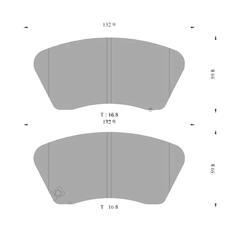 Kia Rondo Front Disc Brake Pads Set (2013 - 2019)