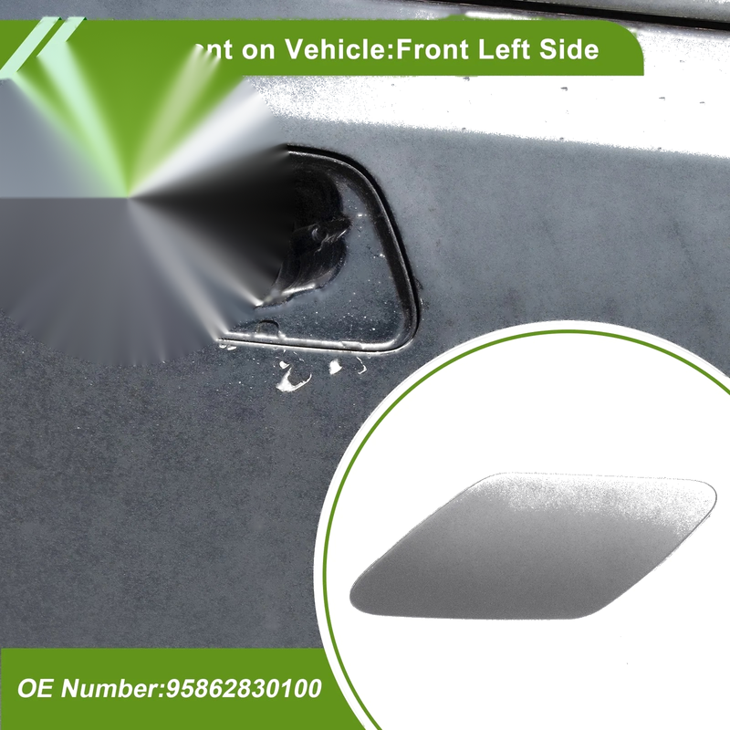 Porsche Cayenne (2003-2010) Silver Tone Washer Nozzle Cover Cap