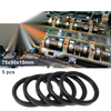 Oil Seal / 75x90x10mm / Seal Ring Rotary Shaft Seal Nitrile Rubber Black 5 Pcs