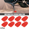 Motorcycle 8pcs Kickstand Pad Support Plate Side Stand Extension Pad Red