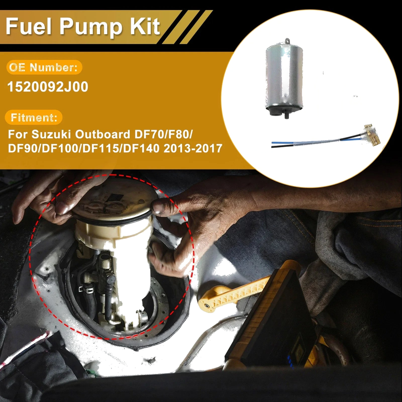 Suzuki Outboard DF70 DF80 DF90 Fuel Pump Metal Set (2003-2023)