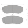 Nissan Bluebird U13 KA24DE Front Disc Brake Pad Set (1993 - 1997)