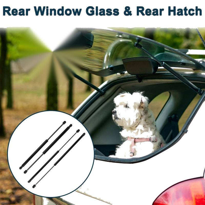 Buick Rainier Rear Window Glass & Hatch Lift Supports Struts (2004-2007)