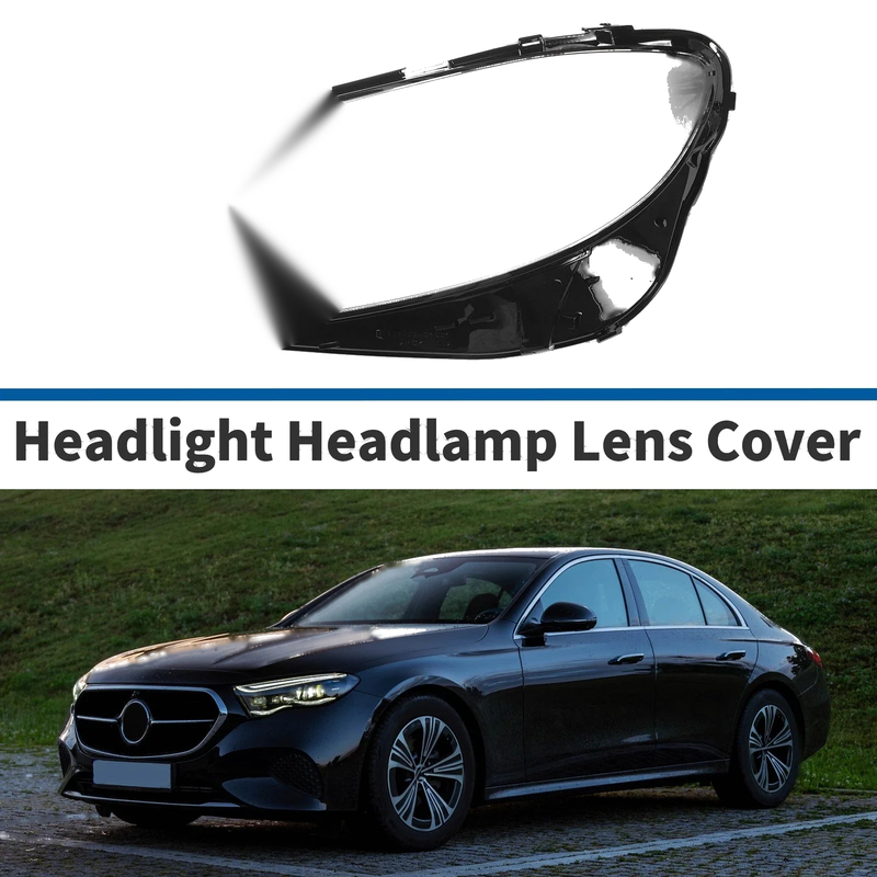 Mercedes-Benz E-Class Car Front Left Headlight Lens Cover (2016-2021)