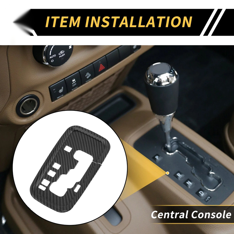 Jeep Wrangler JK JKU Center Console Gear Shift Frame Cover (2007-2018)