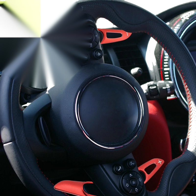 BMW Mini Cooper Red Car Steering Wheel Shift Paddle Extend Cover (2002-2023)