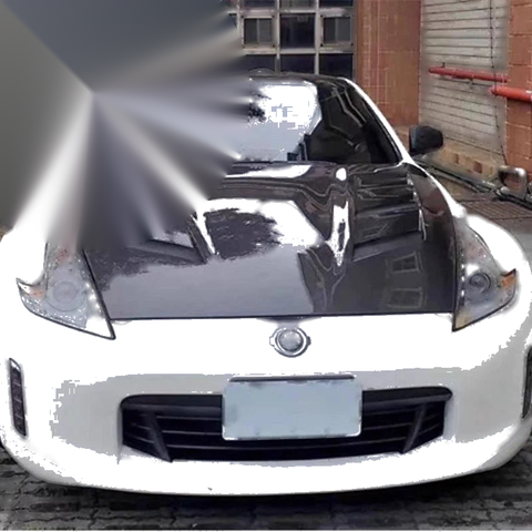 Nissan 370Z Z34 2009-2021 Real Carbon Fiber Bonnet Engine Hood Lid Cover