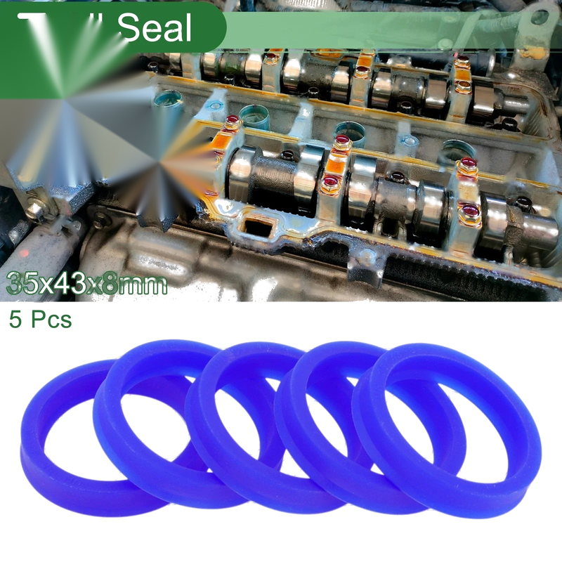 Oil Seal / 35x43x8mm / Seal Ring Rotary Shaft Seal TPU 5 Pcs