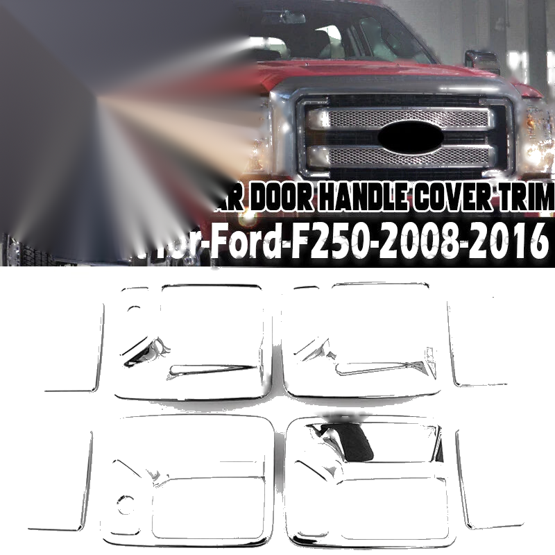 Ford F250 F350 F450 Super Duty Chrome Door Handle Cover Trim (2008-2016)