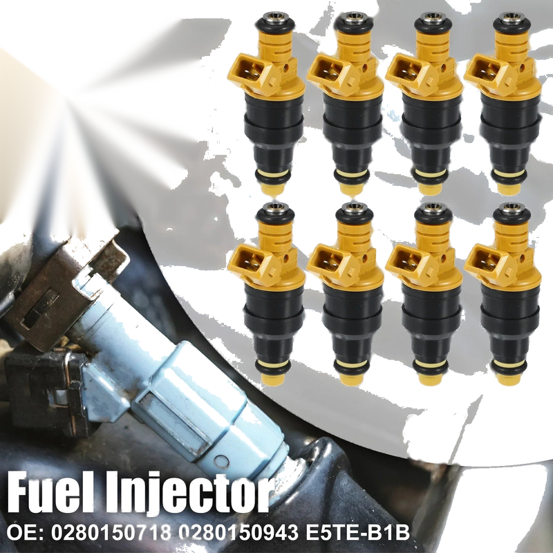 Ford F150 F250 F350 E150 4.6 5.0 5.4 5.8 Set of 8 Fuel Injectors (1997-2023)