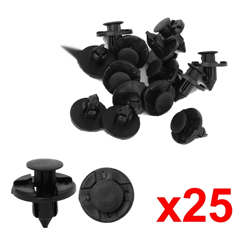 Nissan 25 Plastic Rivets Retainer Clips 8mm