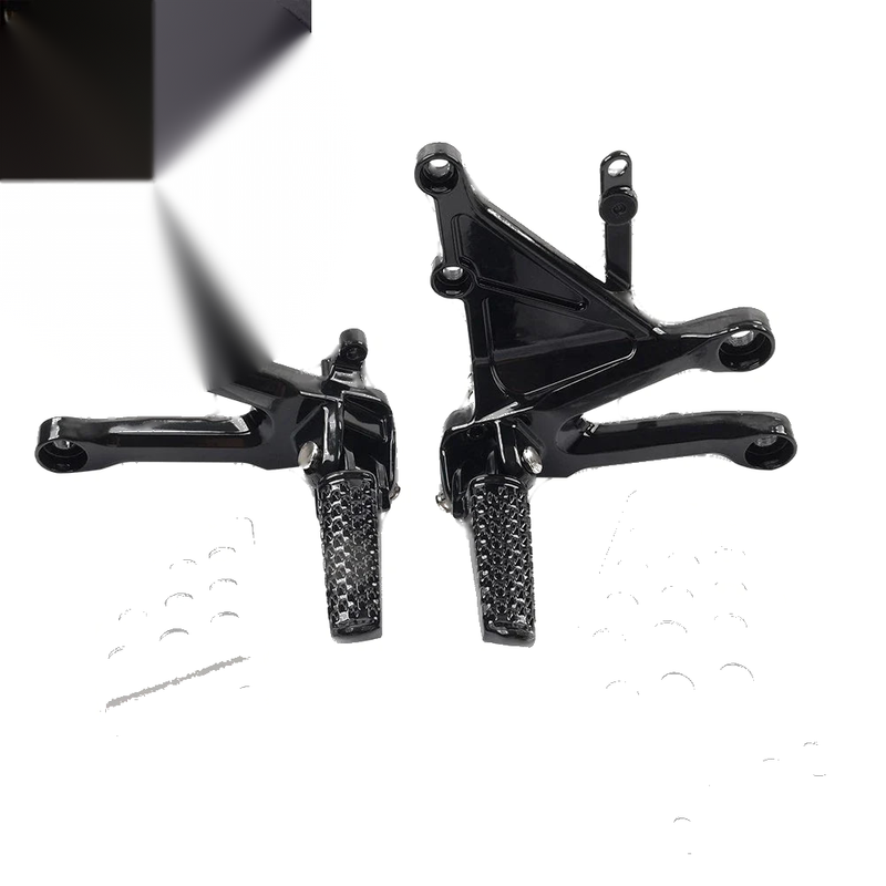 Honda CBR1000RR Black Front Driver Foot Pegs (2004-2007)