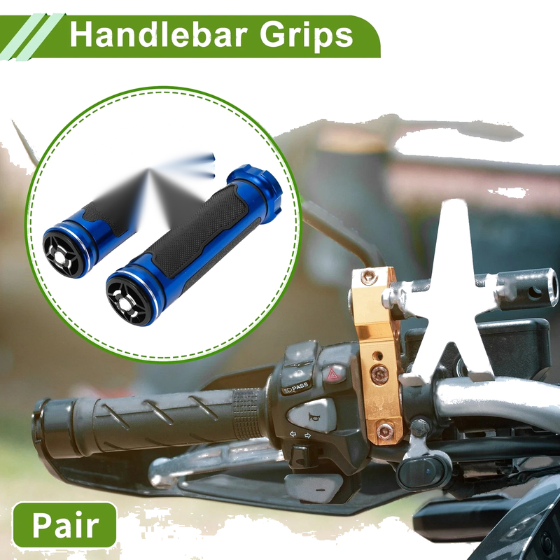 Motorcycle Rubber Blue 7/8" / 22mm / Hand Grips Cover