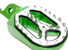 Honda CRF250 Motorcycle CNC Green Stainless Foot Pegs (2004-2023)