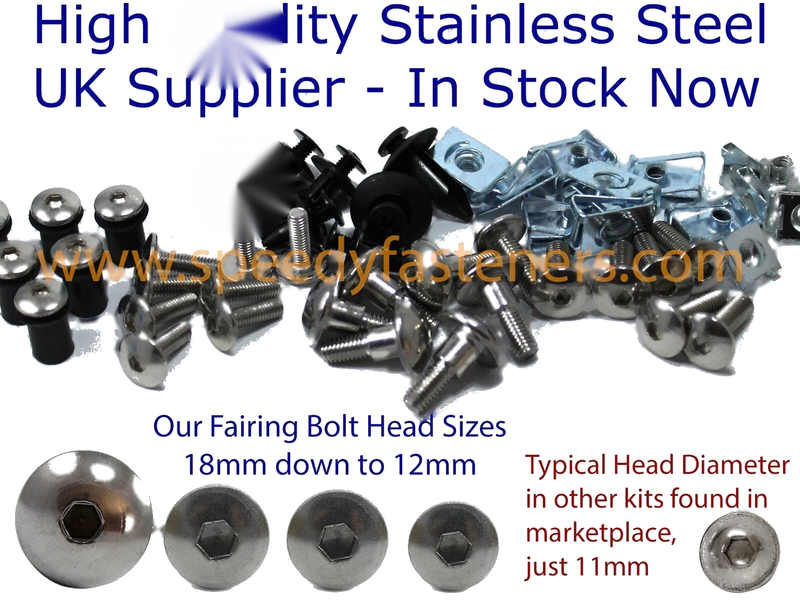 Suzuki GSX-R750 inox fork head & windscreen (2004–2005)