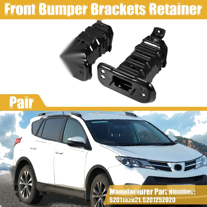 Toyota Yaris Base 1 Pair Front Left Right Bumper Bracket (2007–2012)