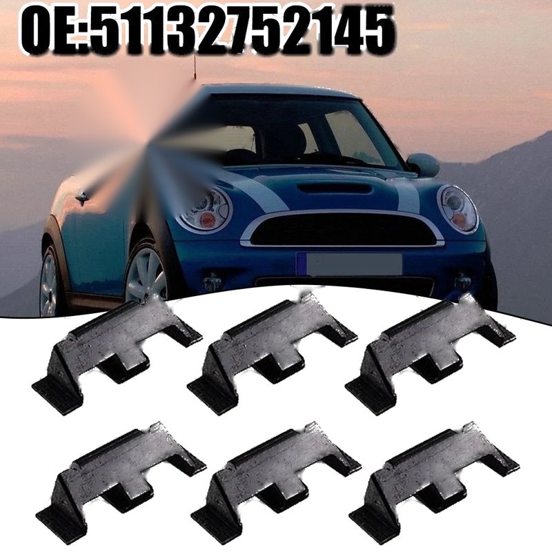 Mini Cooper Headlights / 6pcs / Trim Ring Clips
