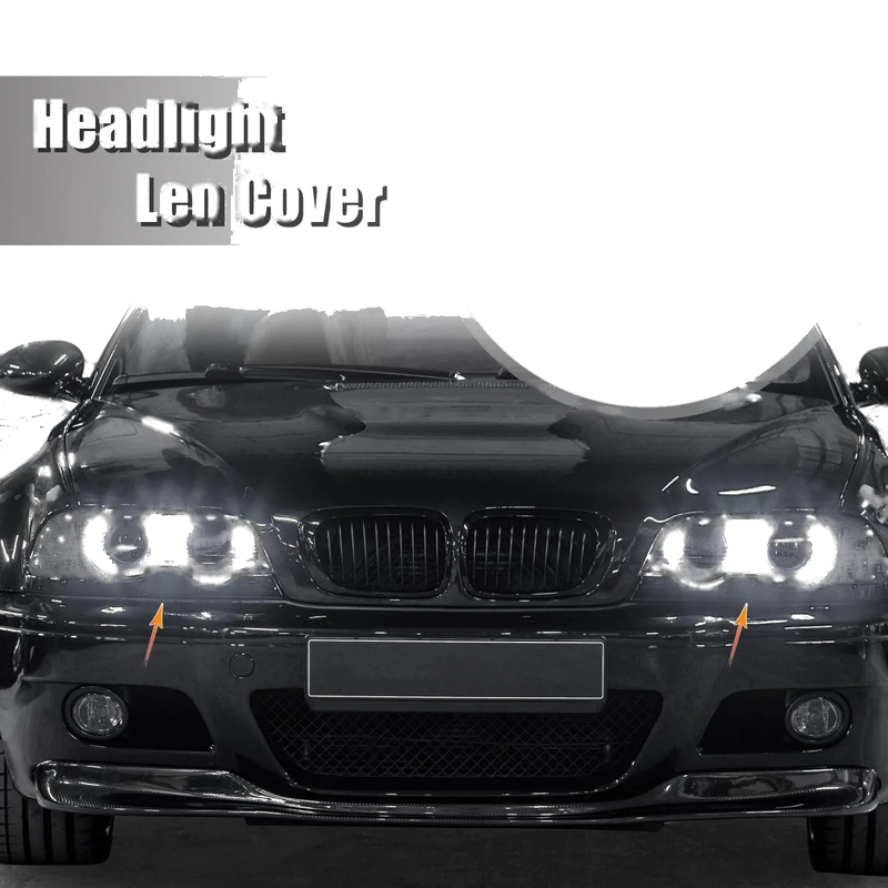 BMW E46 4 Door Front Headlight Lens Cover (1998 - 2001)