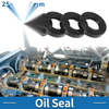 Oil Seal 25x45x10mm Seal Ring Rotary Shaft Nitrile Rubber Black 5 pcs