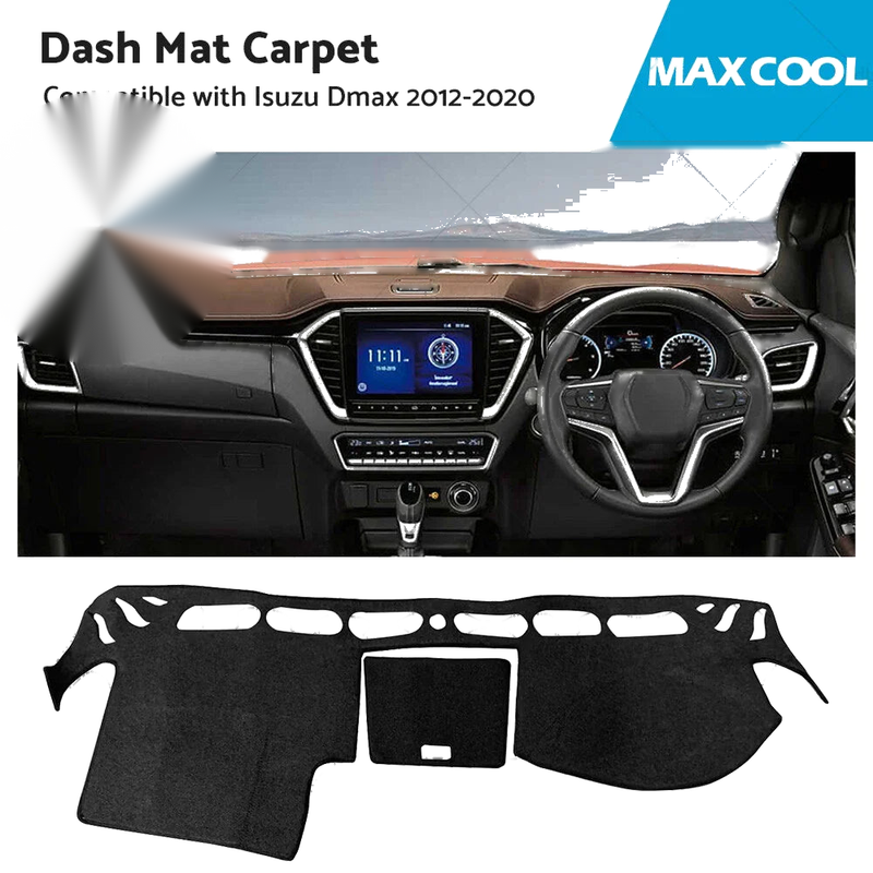Isuzu Dmax Black Dash Mat Sun Cover (2012-2020)