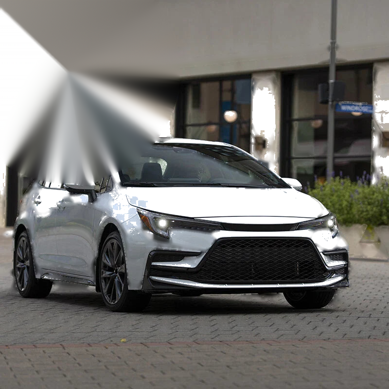 Toyota Corolla Right & Left Side Mirror Trim Triangle Covers (2019-2021)