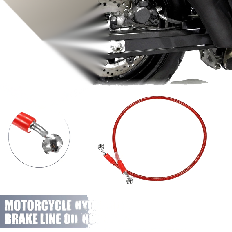 Motorcycle Brake Line Hydraulic 80cm 10mm ID Red
