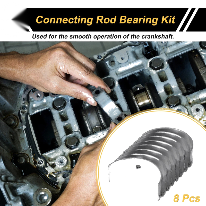 Toyota Corolla Connecting Rod Bearing Set 8 Pcs (1987–1991)