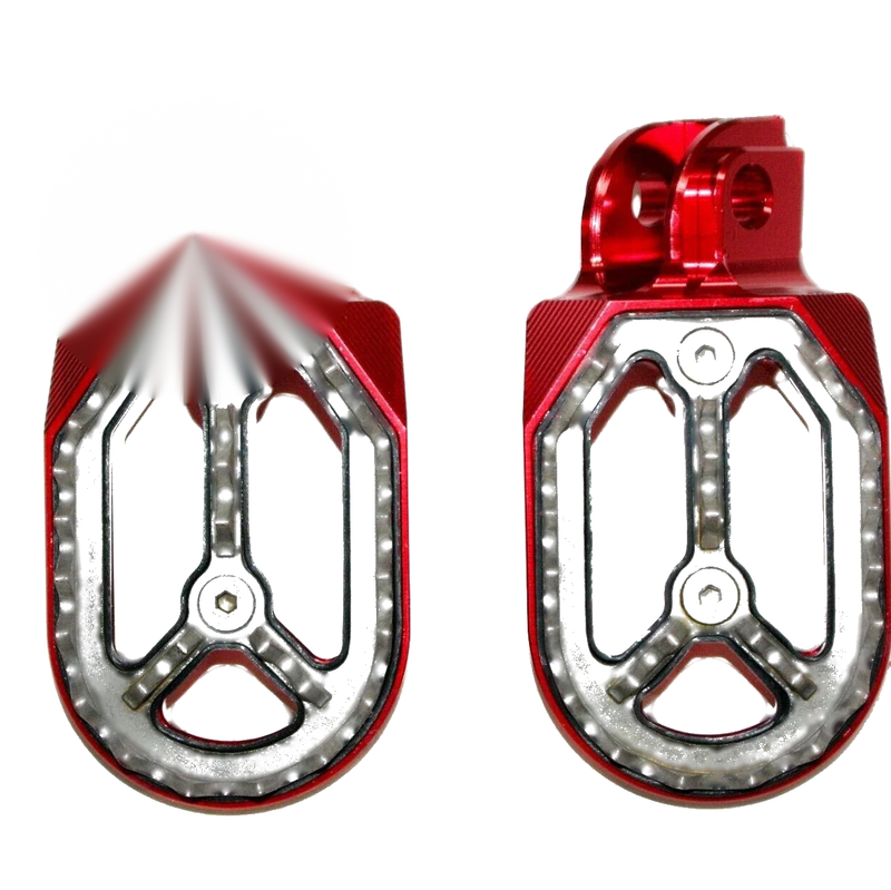 KTM 65SX Motorcycle CNC Red Stainless Foot Pegs
