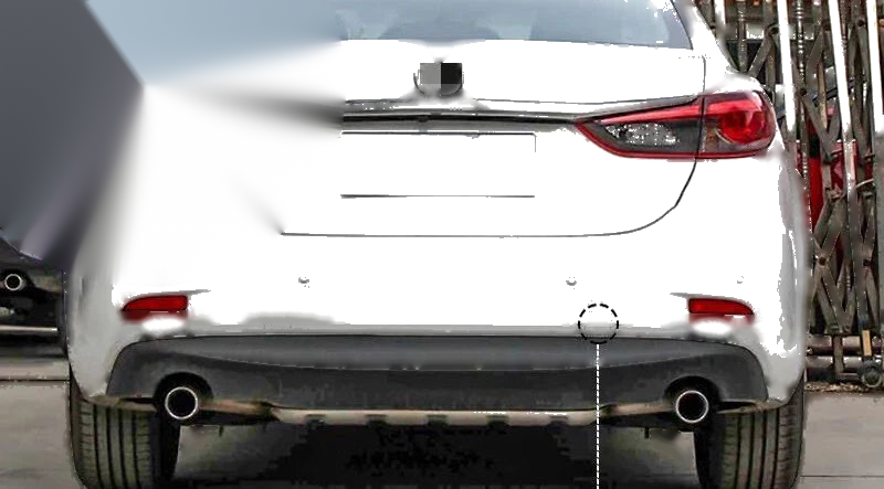 Mazda 6 Rear Tow Hook Eye Cover Cap ABS Trim (2013–2019)
