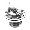 Harley Touring Sportster Dyna Softail Fuel Tank Cover Gas Cap Silver