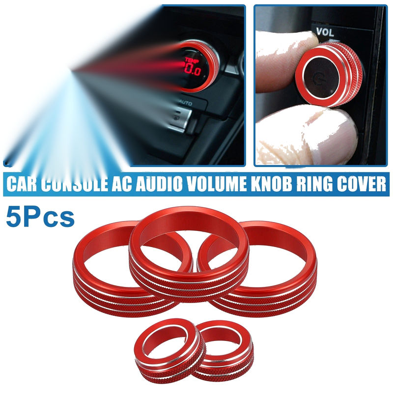 Subaru BRZ GR86 2022 AC Audio Volume Knob Cover Set of 5