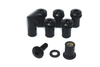 Aprilia RSV 1000 RS 50 250 RS250 8x Black Aluminium Wind Shield Screen Bolts