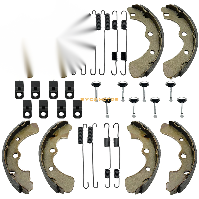 Kawasaki Mule 3000 3010 3020 4000 4010 Rear Brake Shoes W/Springs Pin