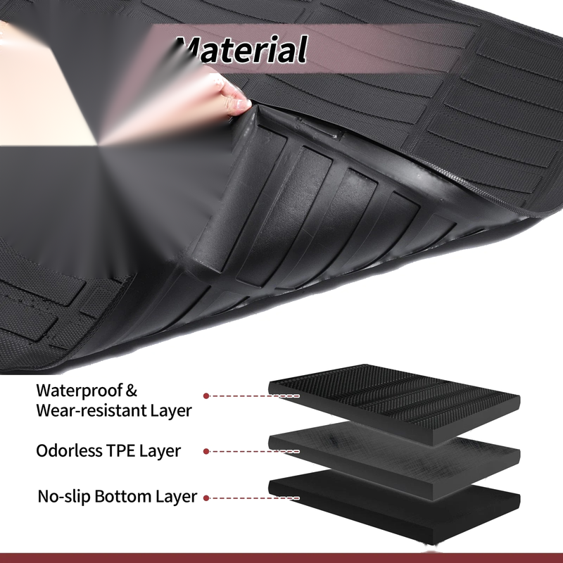 Chevrolet Blazer (2019-2024) Grid Pattern TPE Cargo Liner Rear Trunk Mat