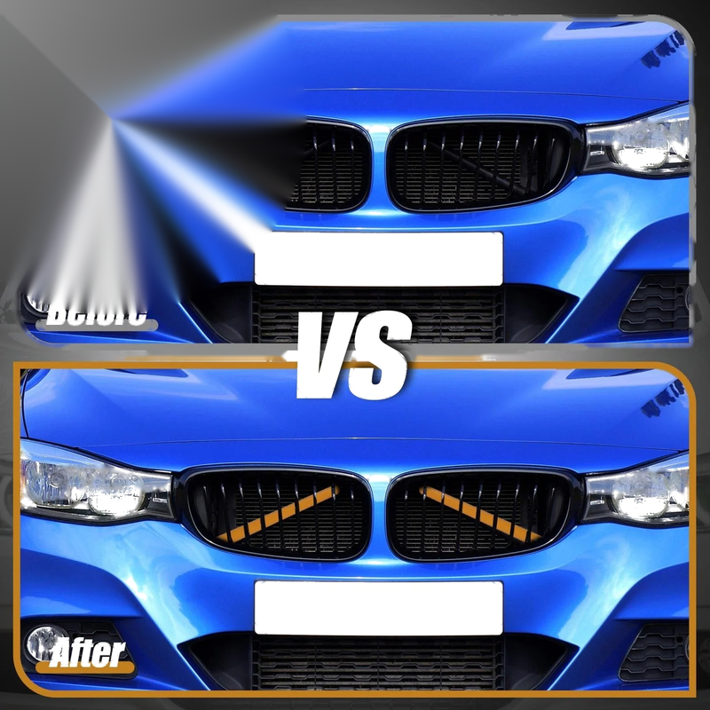 BMW 1-4 Series ABS Front Grille Trim Strips Cover Decor Yellow