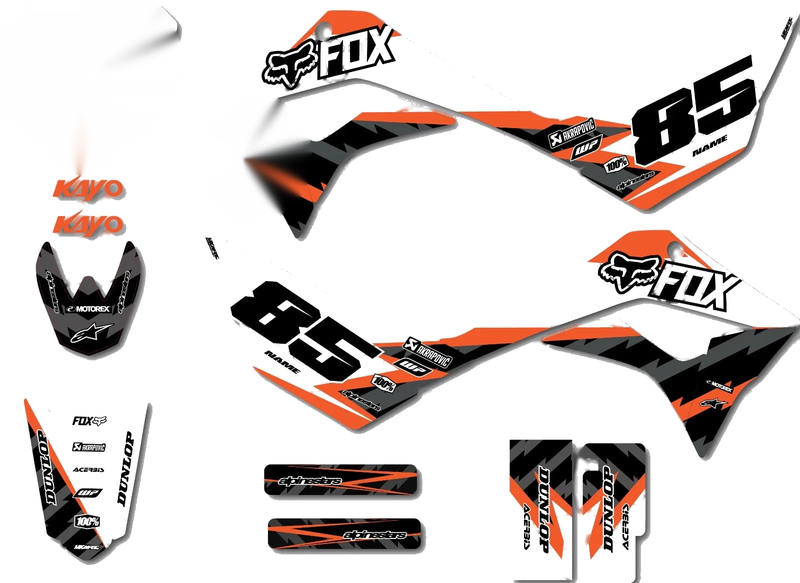 Kayo TSD 110 Models Custom Graphics Full Kit