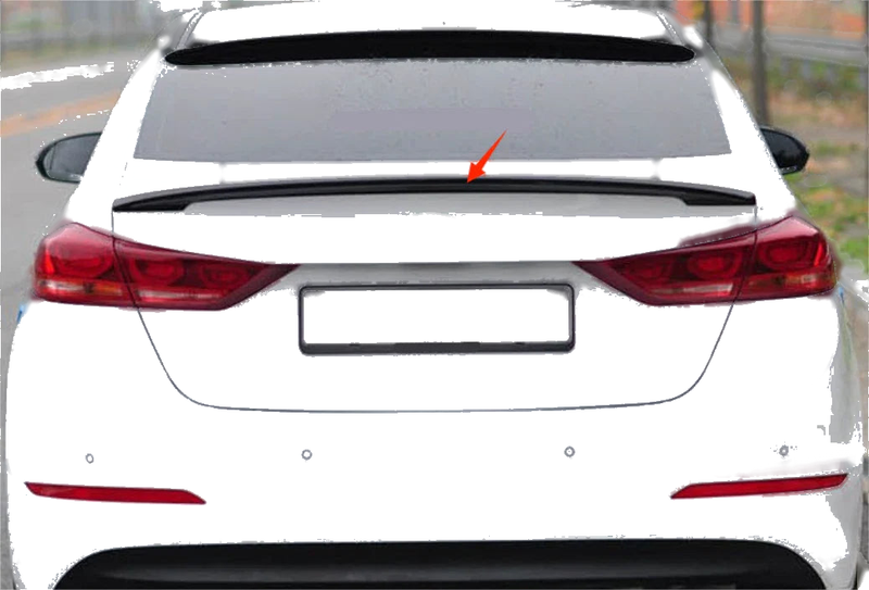 Hyundai Elantra Sedan Boot Rear Spoiler Wing Lip ABS (2017-2018)